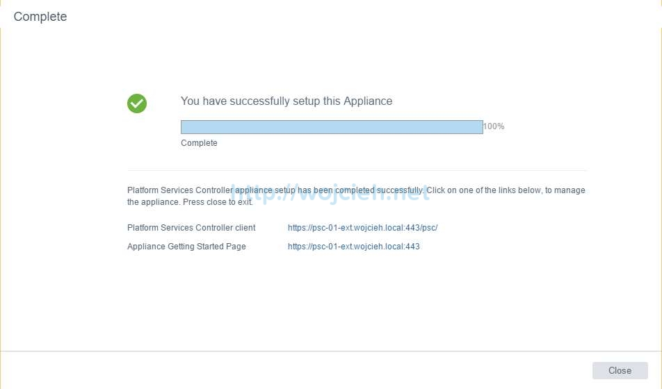 vCenter Server Appliance 6.5 with External Platform Services Controller - 18