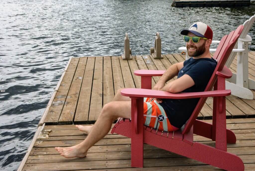 Lounging on the dock