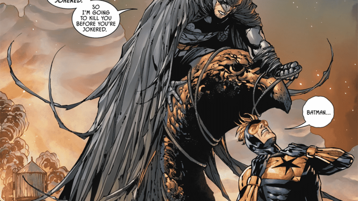 Cena de Batman e Gladiador Dourado O Presente de Tom King