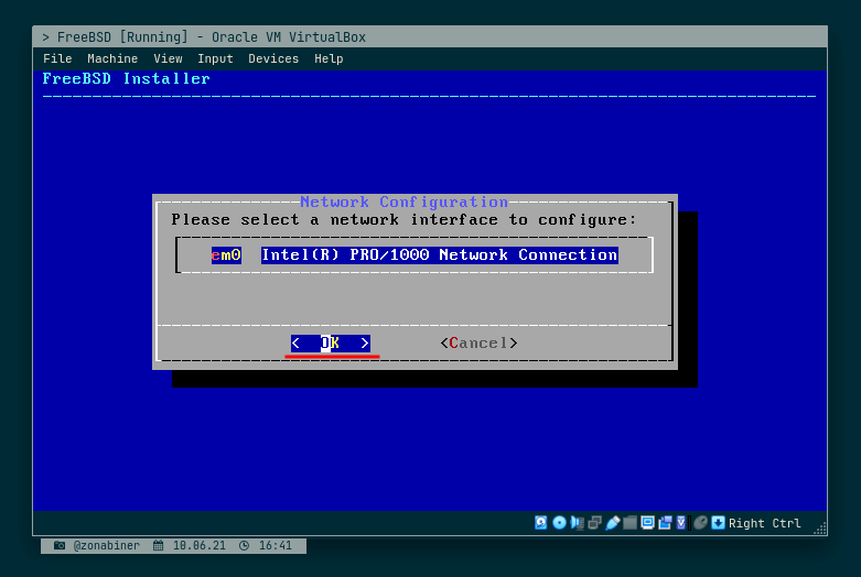 Select Network Adapter Select Network Adapter