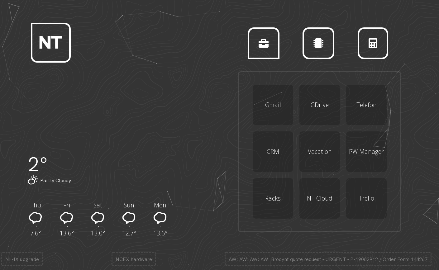 Screenshot Newtelco Landing