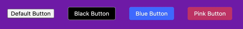 Screen recording: navigating through the four buttons set on a dark purple background in Edge shows the default focus indicator around each button when it receives focus.