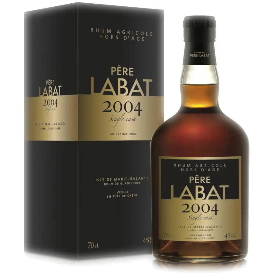 Image of the front of the bottle of the rum Père Labat Single Cask