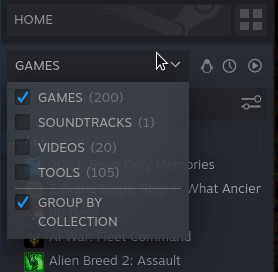 A screenshot of the Steam client, showing that I have bought 200 games A screenshot of the Steam client, showing that I have bought 200 games