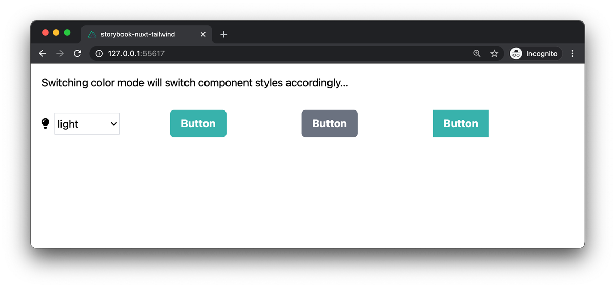 Nuxt Color Mode and Tailwind CSS – Light Mode