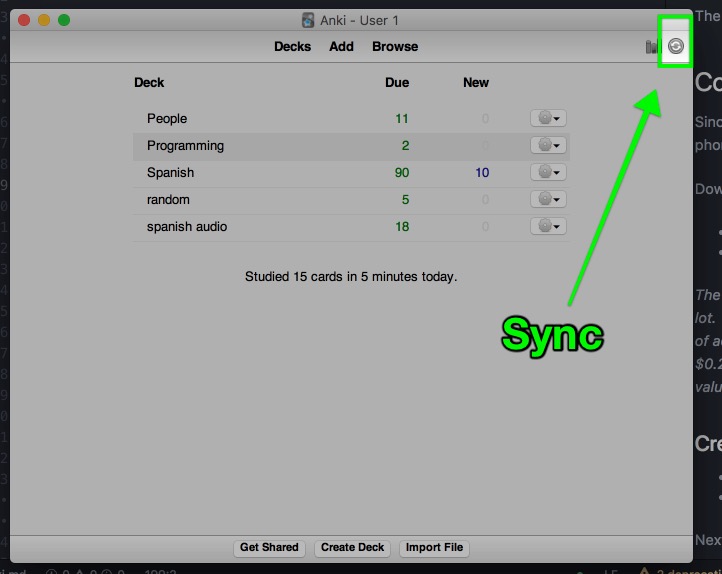 Sync Desktop app with AnkiWeb