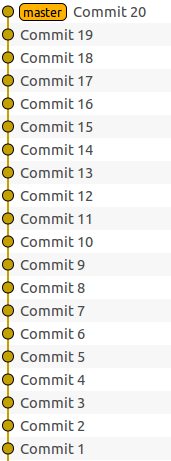 20 commits to merge into a single one