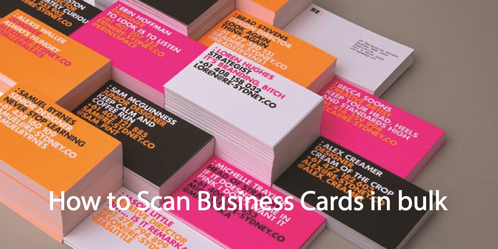 How to Scan Business Cards in Bulk Covve