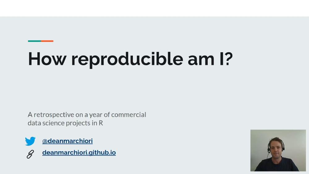 How reproducible am I? A retrospective on a year of commercial data science projects in R
