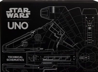 Star Wars Technical Schematics Uno Game