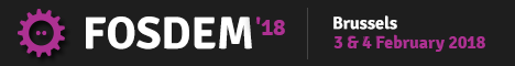 All details on <a href='http://fosdem.org'>fosdem.org</a>