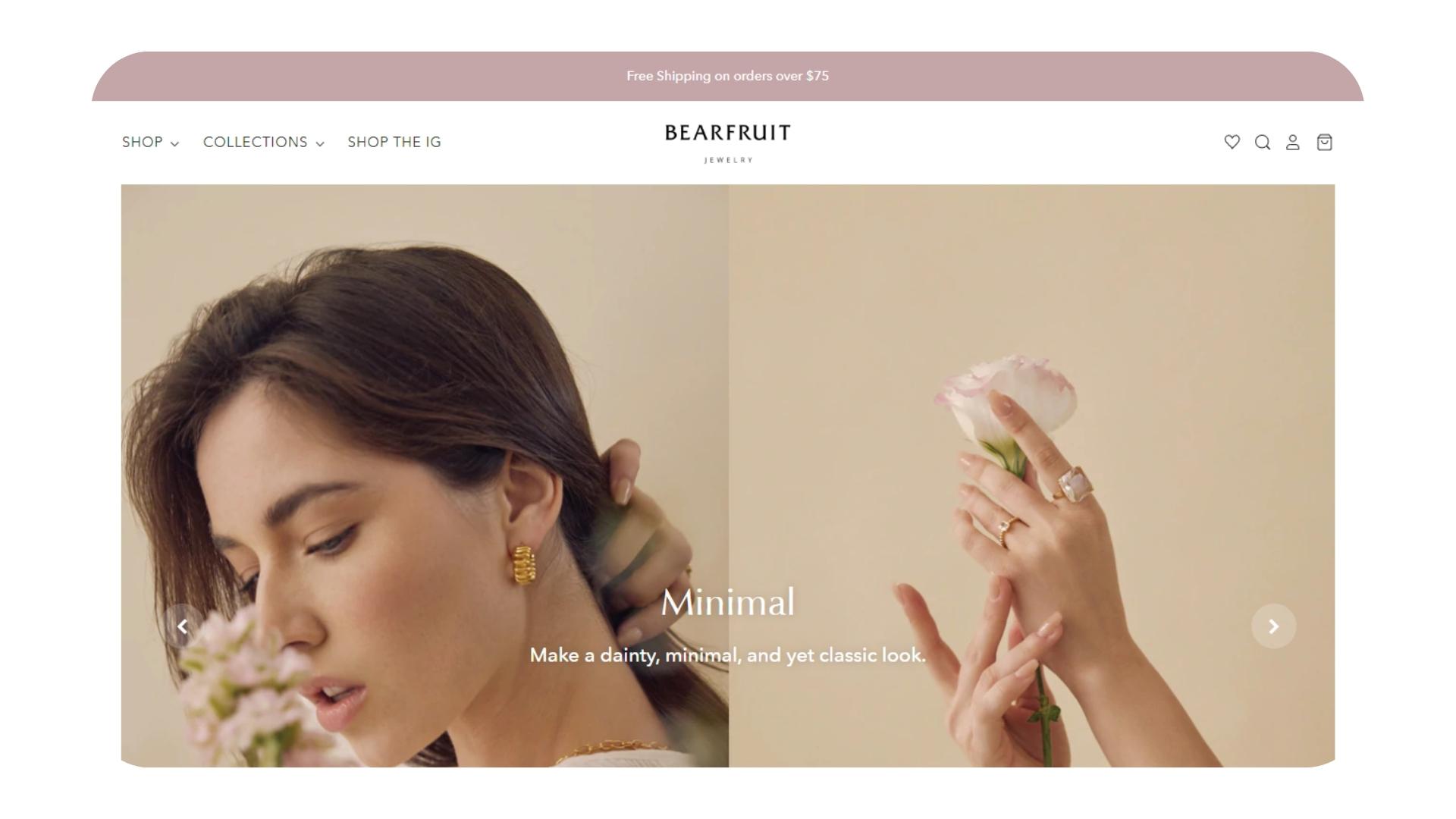 BearFruit - Best Jewelry Website Design