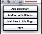 Aggiungi un bookmark su un device Apple