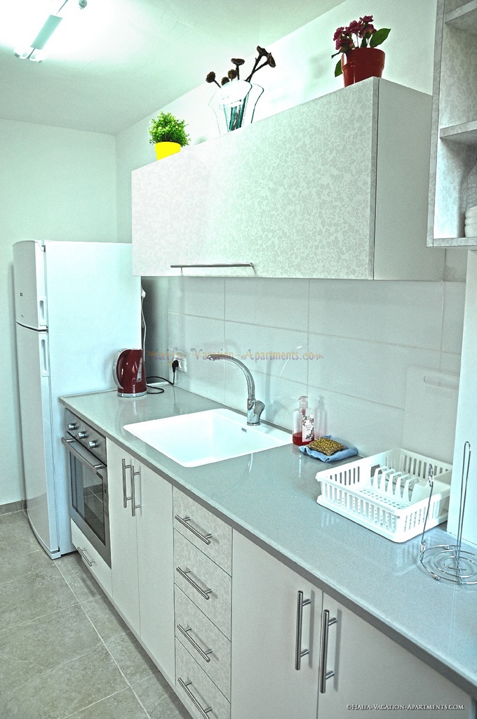 the new rental's kitchen