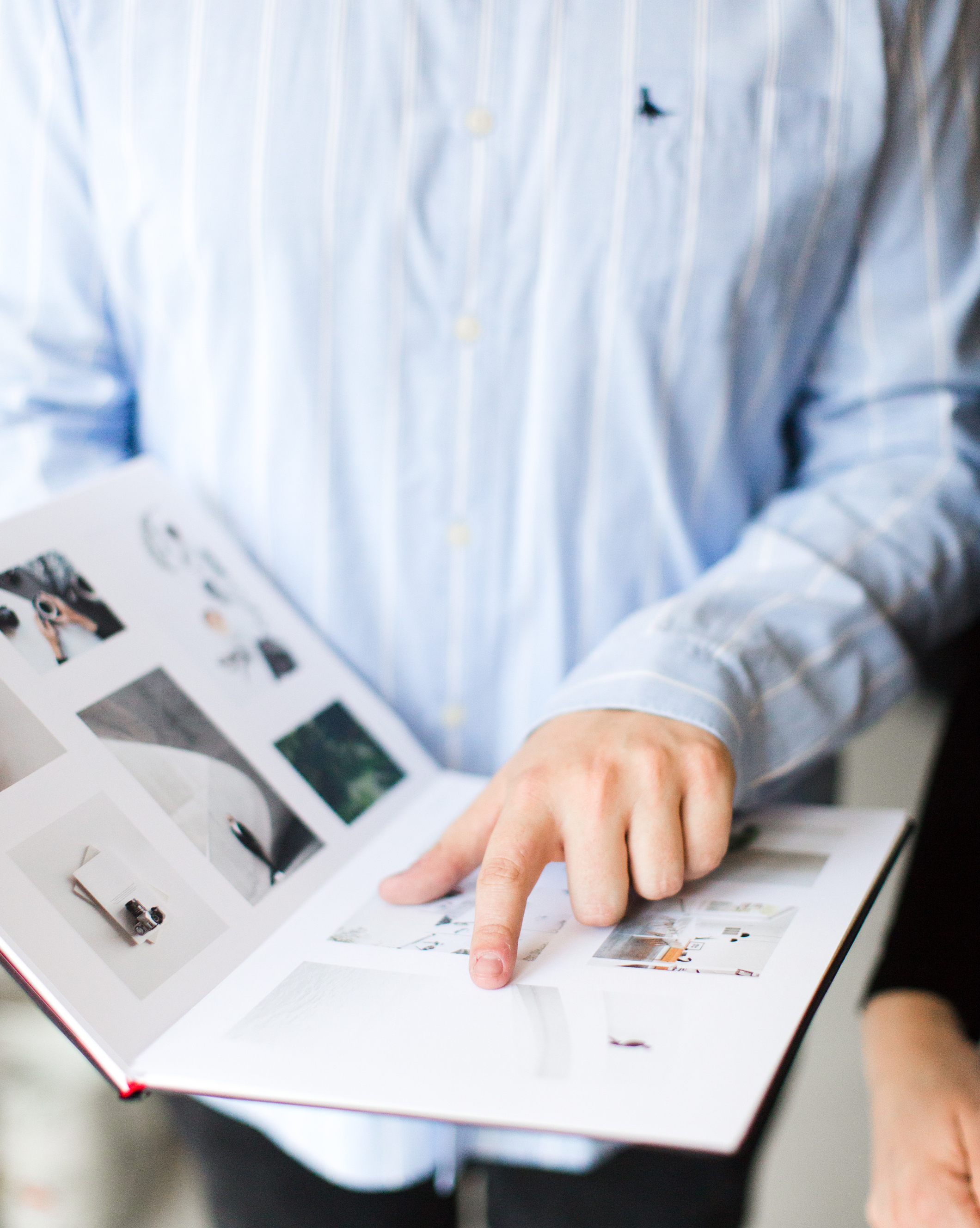 Jack Watkins presenting ideas to a client