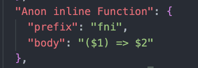 JS anonymous inline function snippet