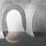 Aiwars Benuz, Latvia. "Eggs" 1977. Steel, etching, 56x91cm Aiwars Benuz, Latvia. "Eggs" 1977. Steel, etching, 56x91cm