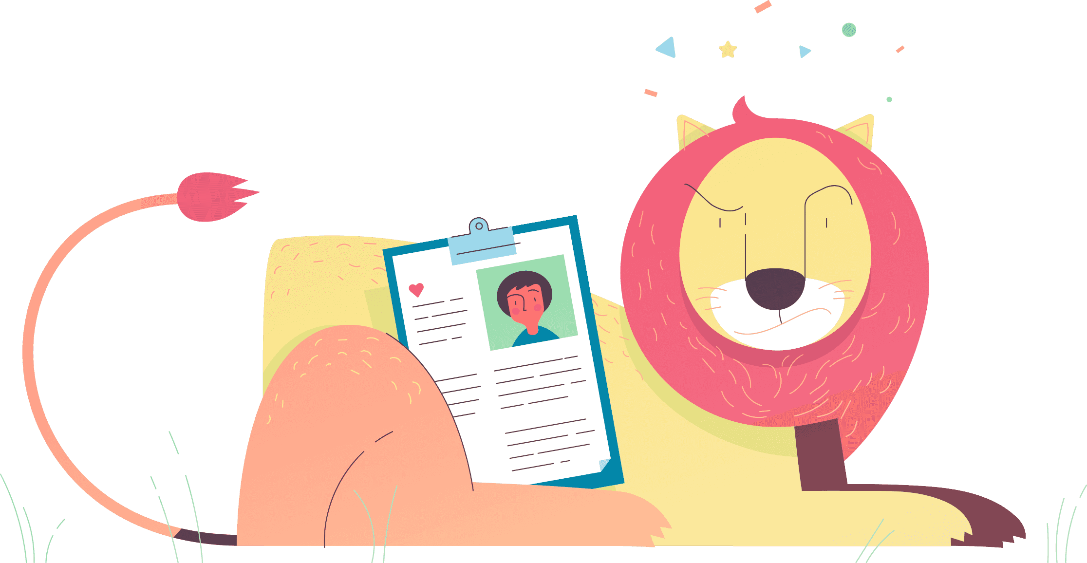 Lion protecting your health records