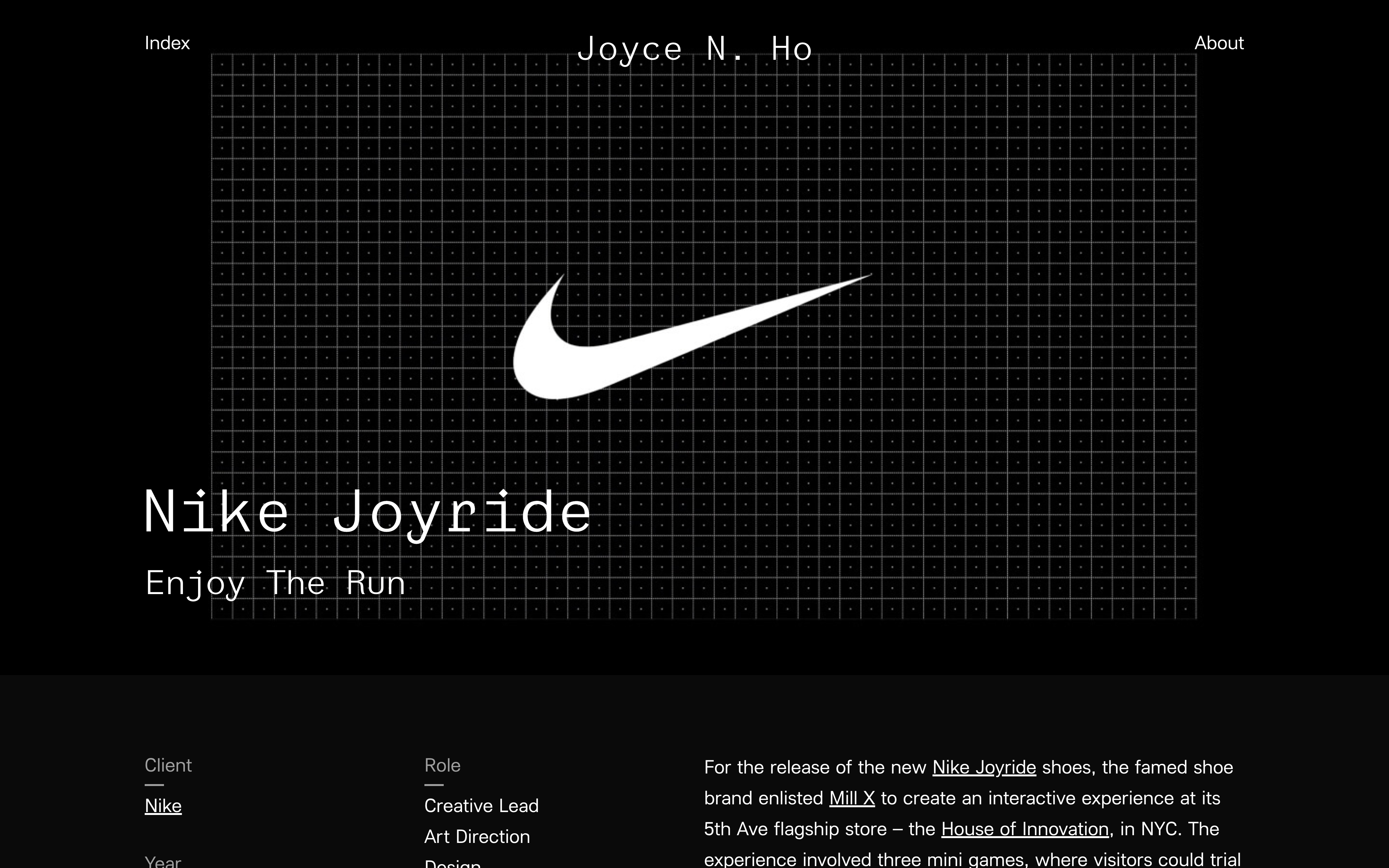Joyce N. Ho project documentation image