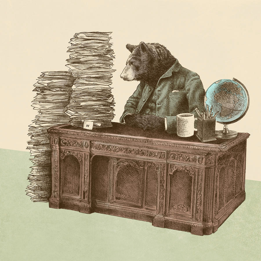 «Бюрократ». Иллюстратор Eric Fan. Источник: society6.com/opifan64