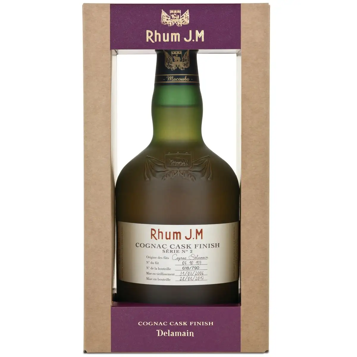 Image of the front of the bottle of the rum Série N°2 Cognac Cask Finish