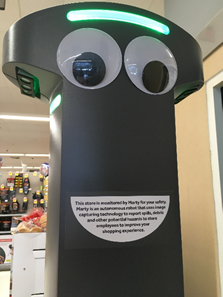 Marty the Robot in Stop and Shop