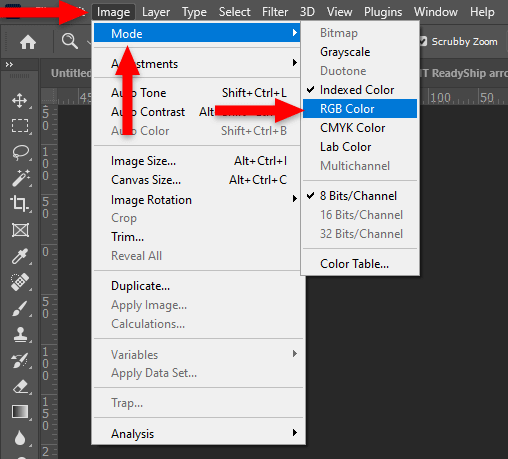 How to Convert Index Image to Layer or Background in Photoshop 