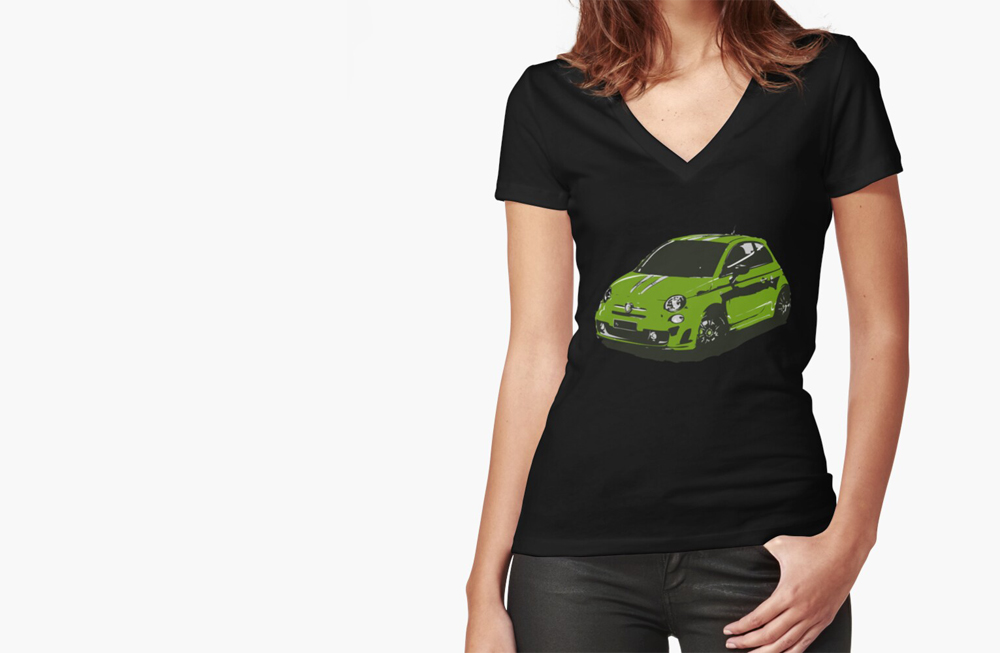 Women Fitted V-Neck T-Shirts by thespeedart