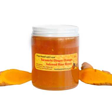 From Hawaii with Love Turmeric-Ginger-Orange Infused Hawaiian Raw Honey