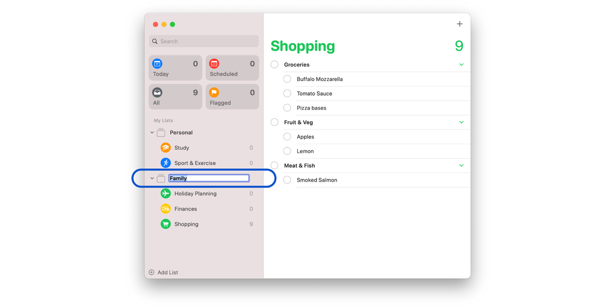 making reminders on mac