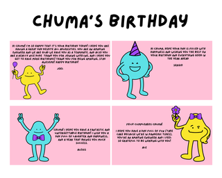 Chuma's birthday card - page two