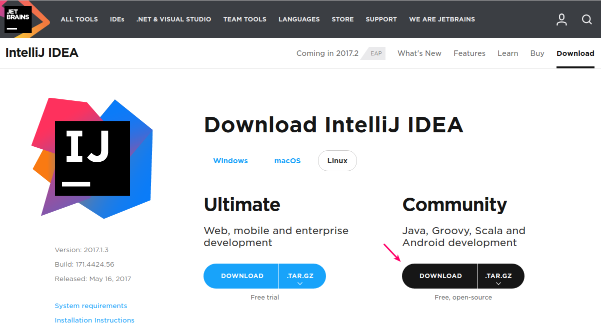 Download Intellij IDEA