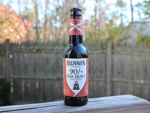 90/~, a Wee Heavy Ale brewed by Belhaven Brewery