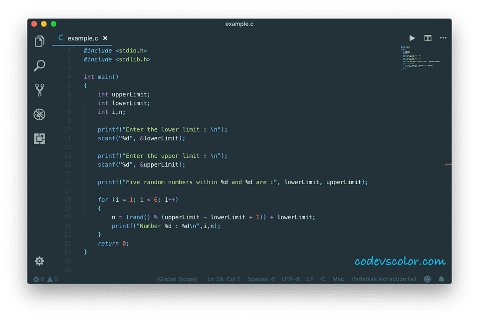 c-program-to-print-a-random-number-in-a-range-codevscolor