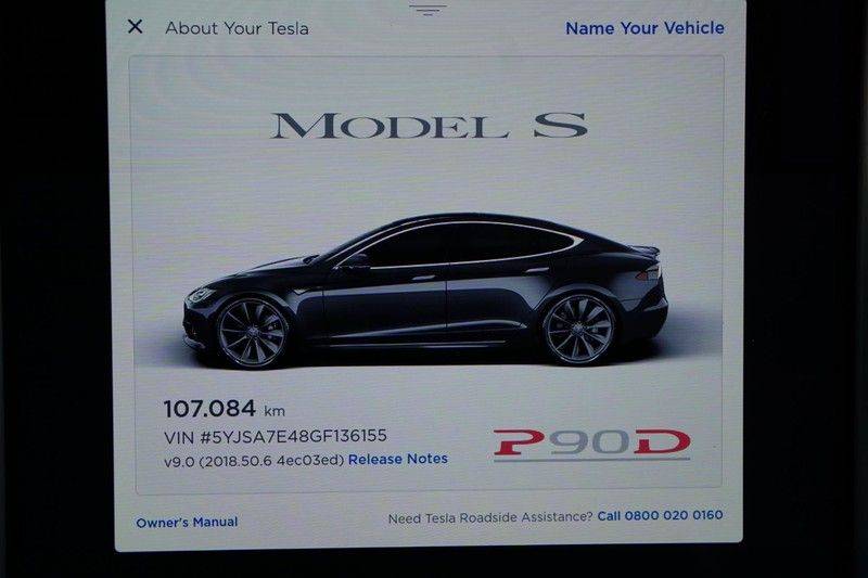 Tesla Model S P90D Performance Ludicrous 576pk / Autopilot / Pano / 21inch / Carbon / 162.500,- Nieuw / Free Supercharging! afbeelding 23