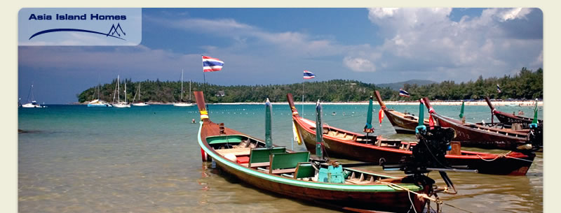 Longtail boats at Kata Beach, Phuket