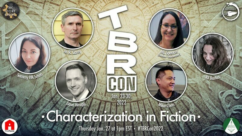 Characterization in Fiction, featuring Sammy HK Smith, Mike Carey, ML Spencer (moderator), Mike Chen and RJ Barker - and me! 27th Jan 1300EST/1800GMT