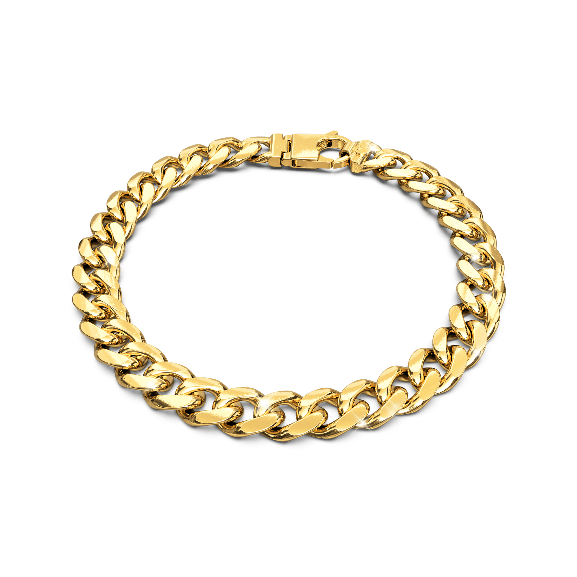 8mm Cuban Bracelet Gold Cuban Link Bracelet JAXXON