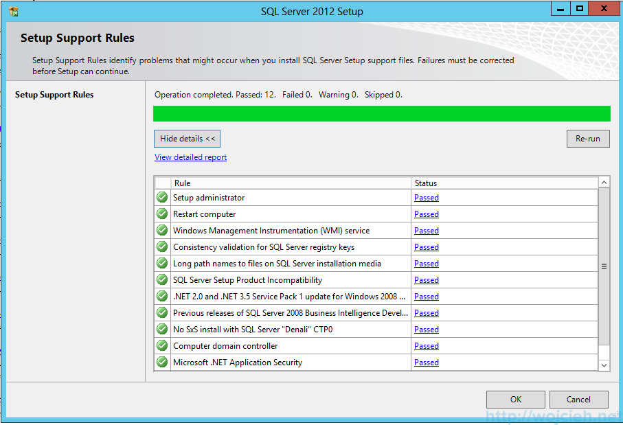 Microsoft SQL Server 2012 System Configuration Checker