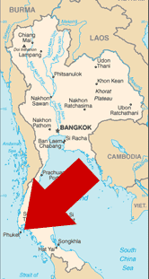 Koh Phi Phi on a map