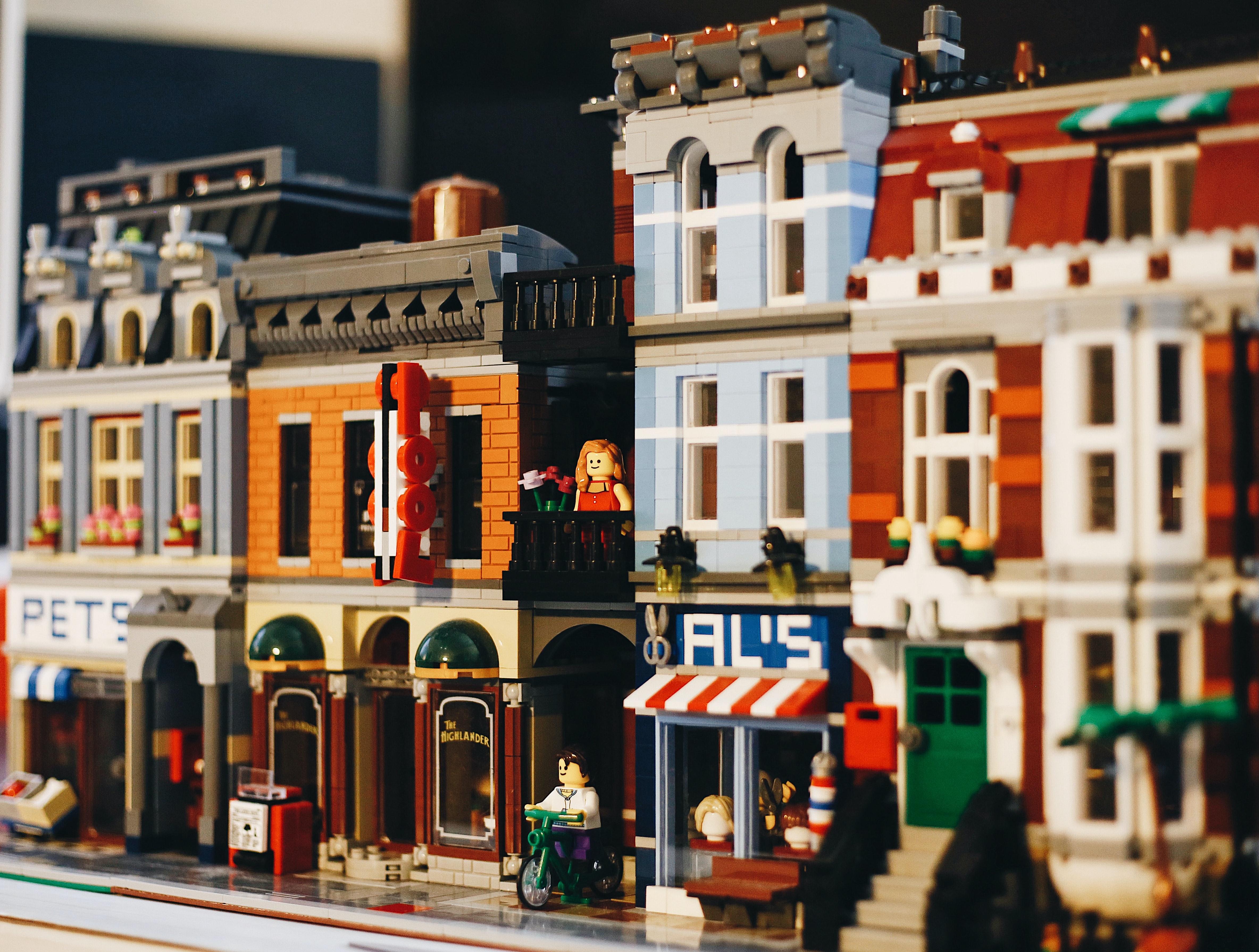 A town made of LEGO