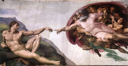 The Creation of Adam, 1508-1512, Michelangelo