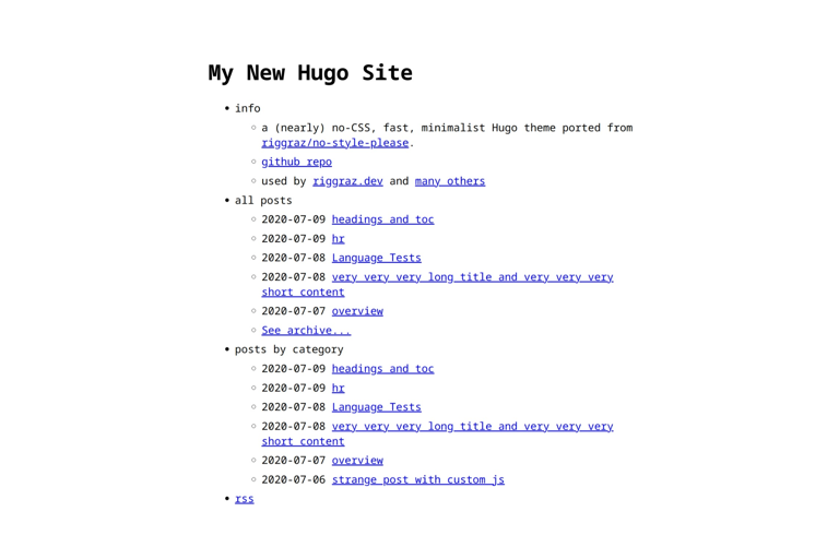 blog | Hugo Themes