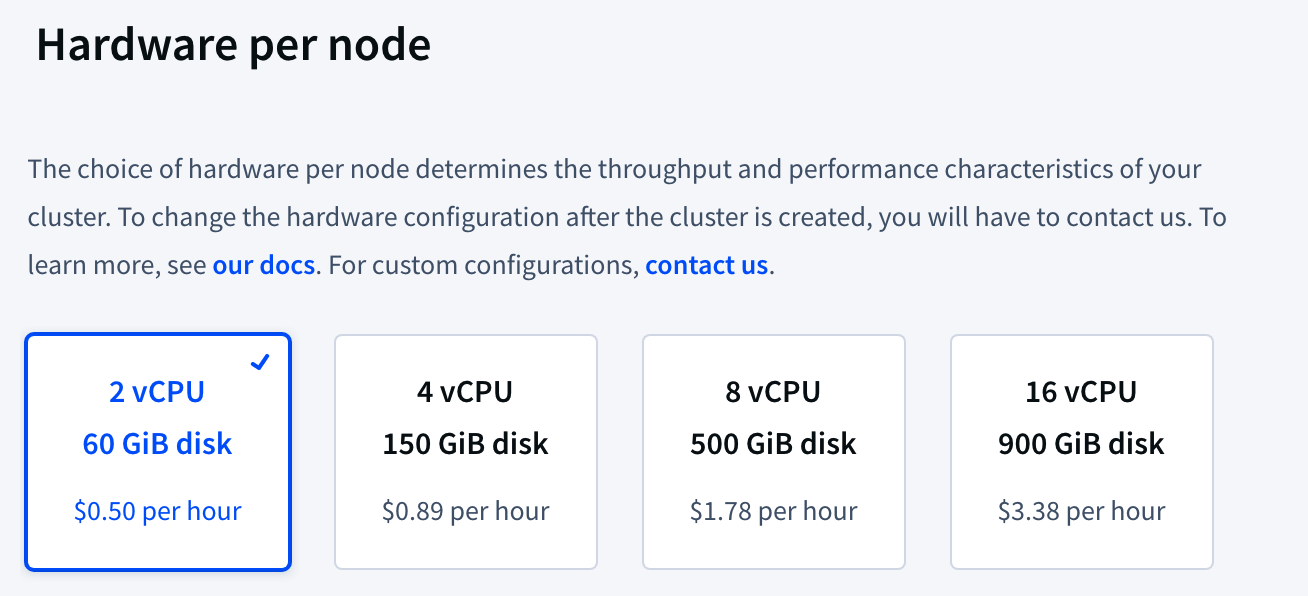 cc hardware per node options
