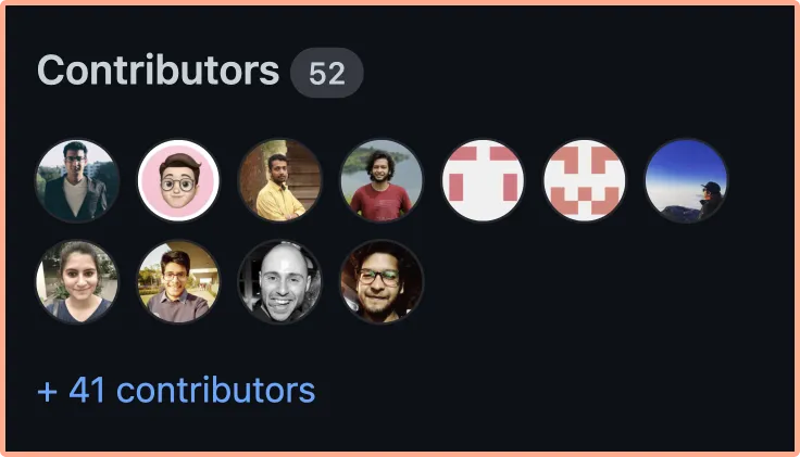 50+ contributors for SigNoz