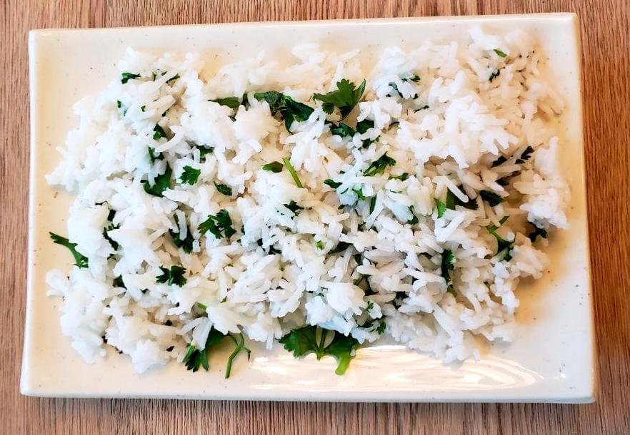 Plate cilantro lime rice