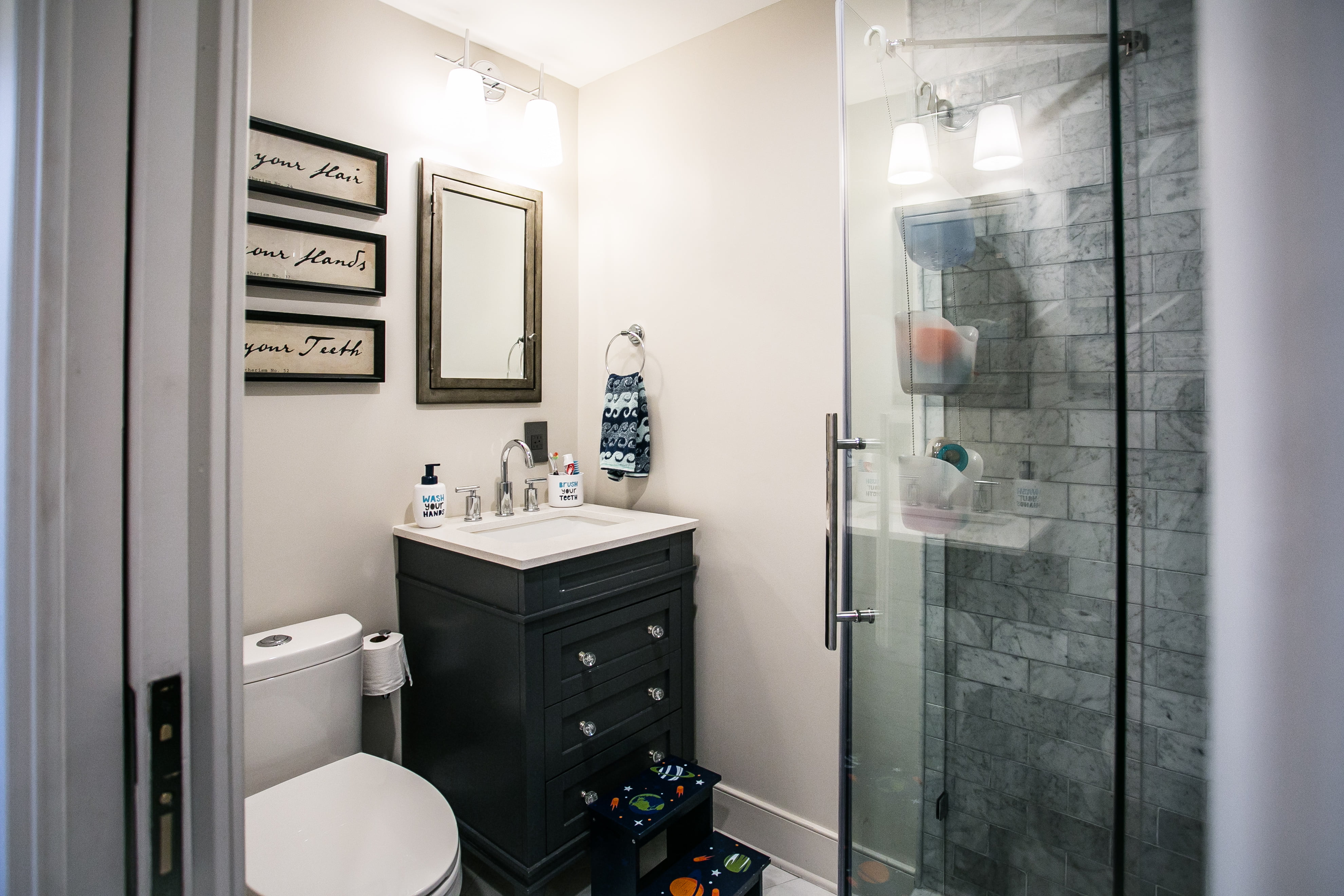 after renovation kids bathroom