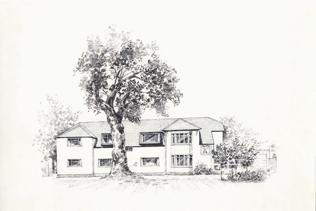 Drawing of the home
