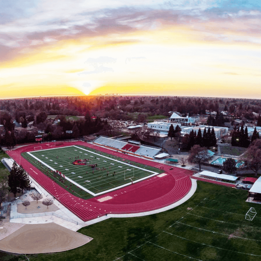 Jesuit High School's football field
