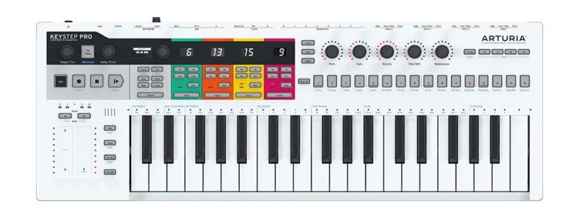 teclado piano, secuenciador MIDI